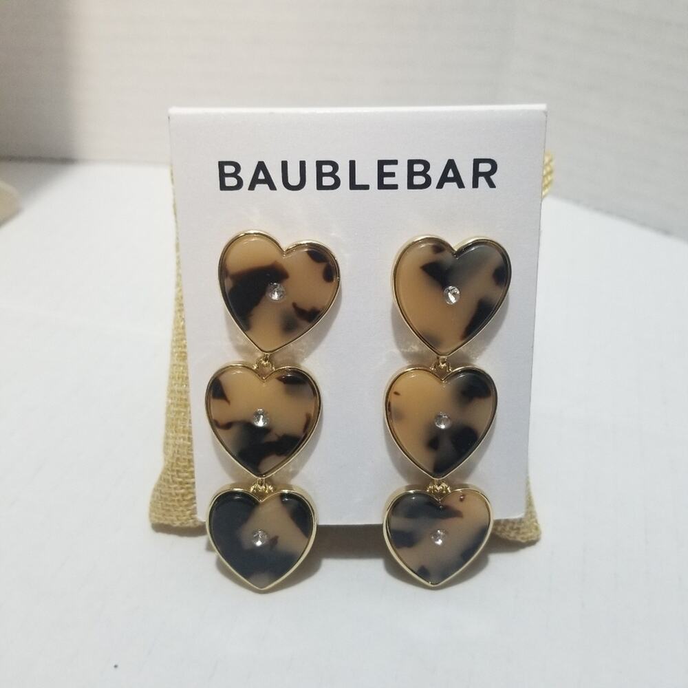 Baublebar heart shaped earrings